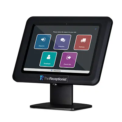 Black Desk Stand with iPad primary image