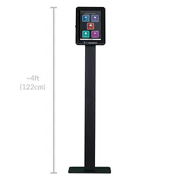 Vertical Black - Front View - Measurements