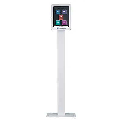 White Floor Stand with iPad secondary image