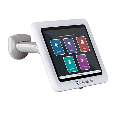 White Wall Mount with iPad primary image